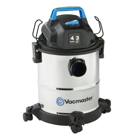 Vacmaster Blue Line 4-Gallon* 3 Peak HP Stainless Steel Wet/Dry Vacuum MVOA407S