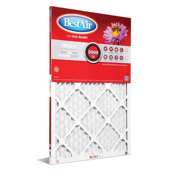 16x25x1 Merv 11 Furnace Filter - High Efficiency Air Filtration