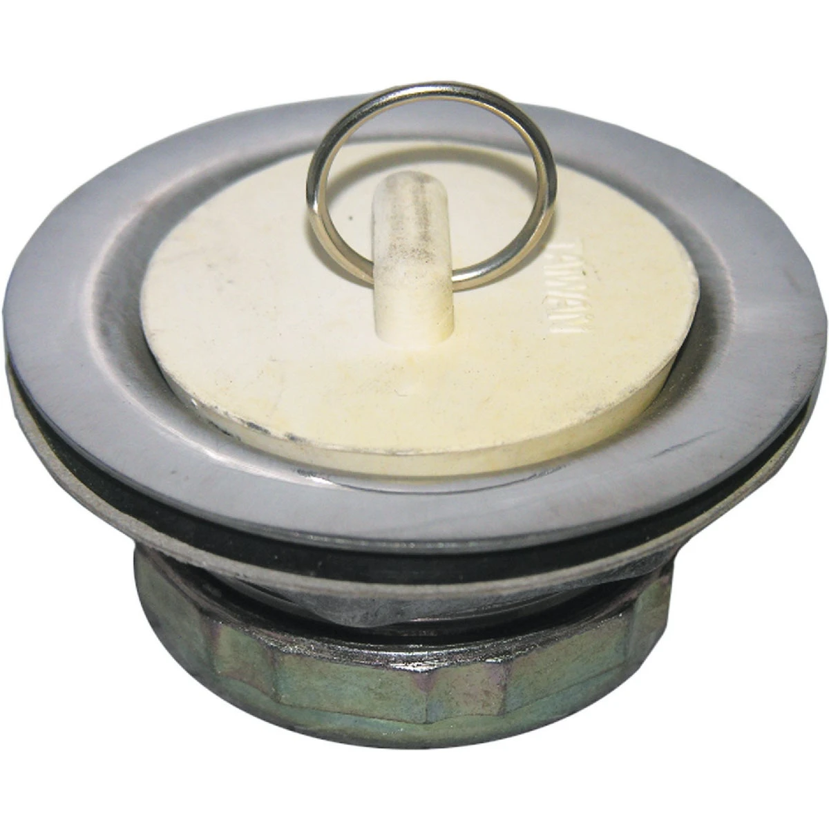 Laundry Tub Strainer With Stopper, 2 In. Drain Opening x 1-1/2 In.