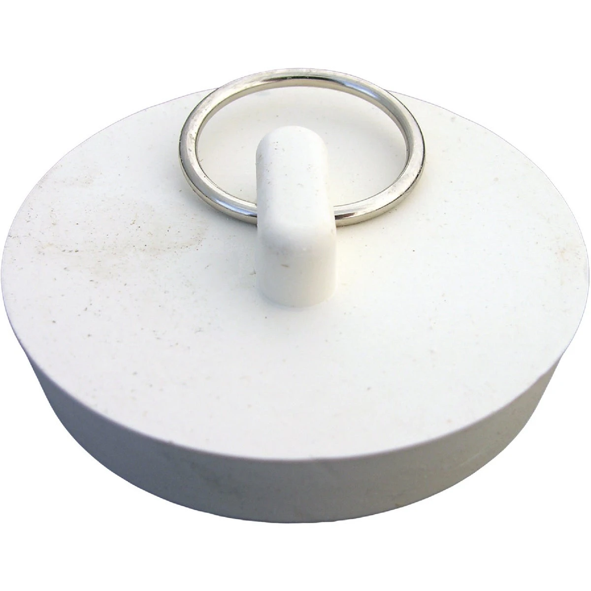 Sink Stopper, White Hollow Rubber, 1-3/4 - 1-7/8 In. Drains