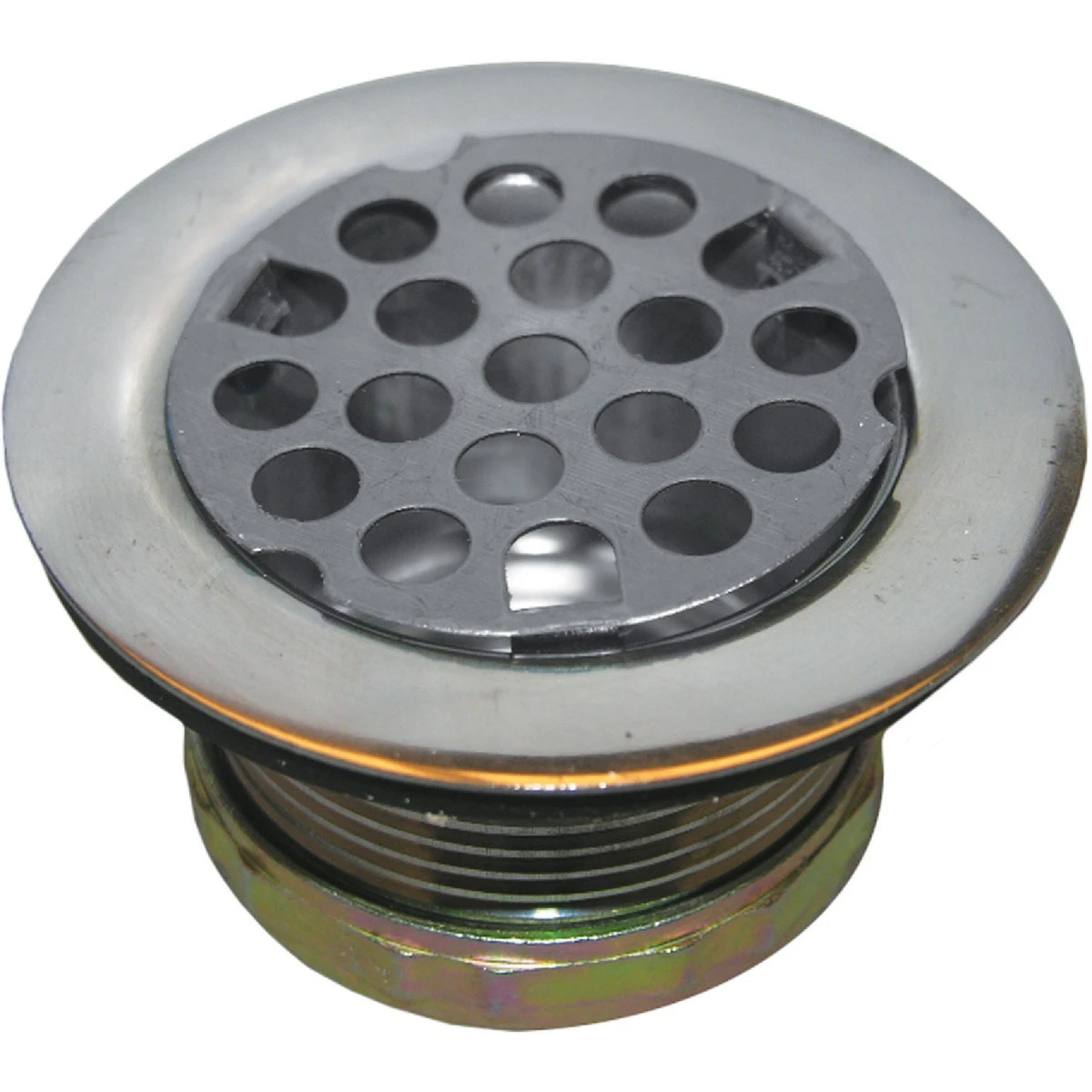 Sink Strainer, Chrome, 2 In. Drain Opening x 1-1/2 In.