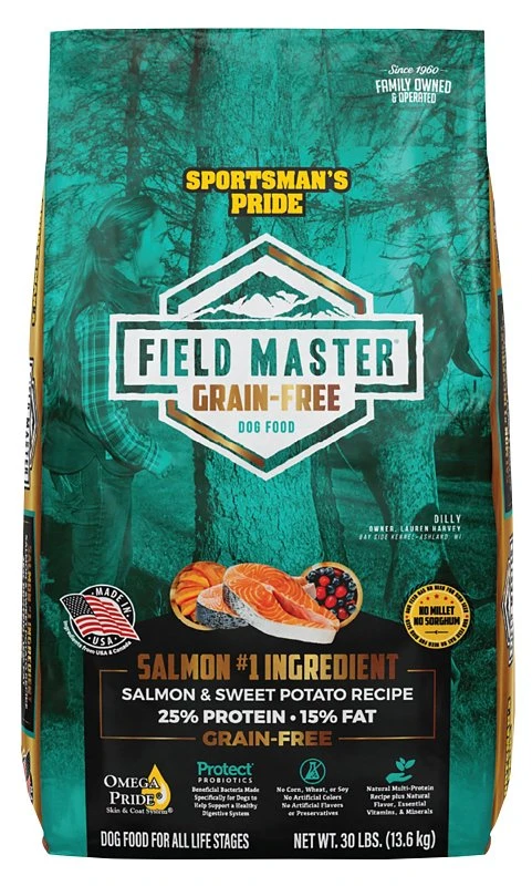 Field Master Grain-Free Dry Dog Food, Salmon & Sweet Potato, 30 Lbs.