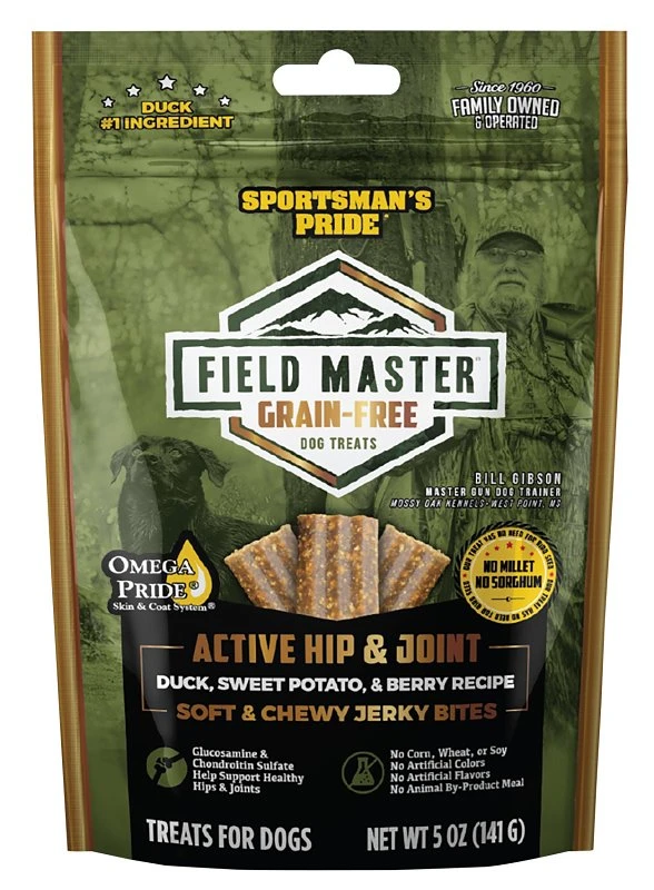 Field Master Hip & Joint Duck Jerky Dog Treats, 5 oz.