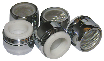 Aerator, Chrome, 15/16 MPT x 55/64 In. FPT x 27 Thread, 5-Pk.