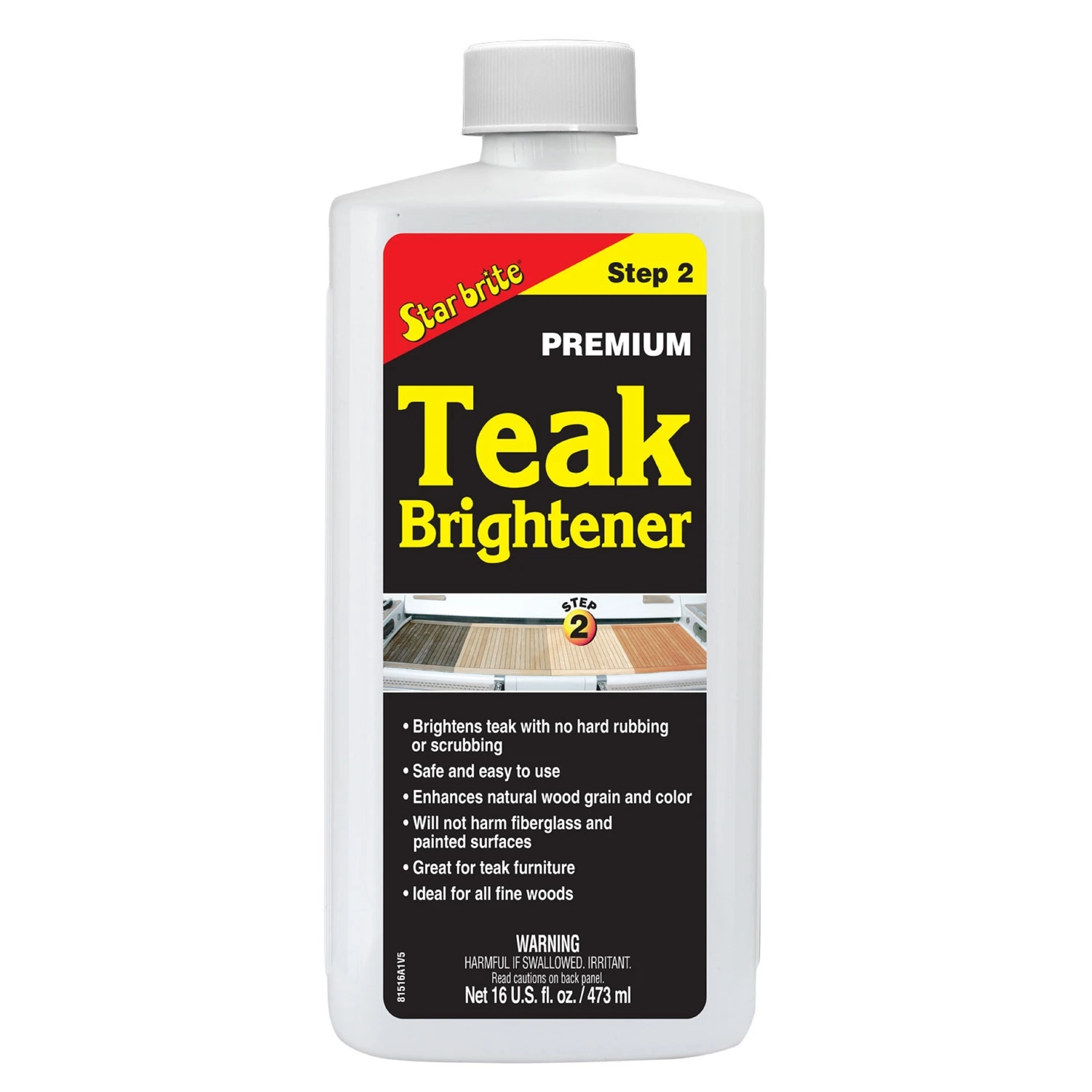 Brightener for Teak & Other Fine Wood, 16 oz.