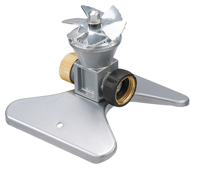 Whirling Rotary Sprinkler With Metal 3-arm Head, Coverage 45' X 45'