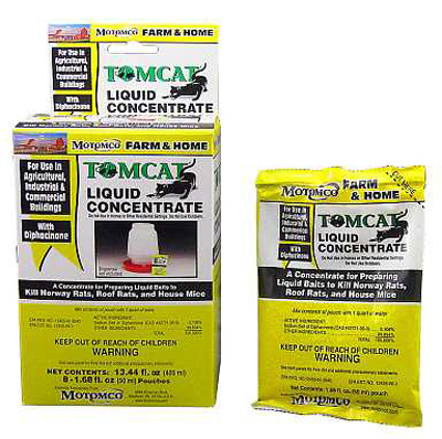 Rat & Mouse Bait Killer, Liquid Concentrate, 8-Pk.