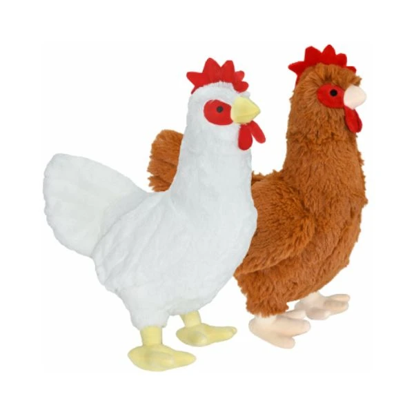 Plush Chicken Squeaky Dog Toy, 12 In.