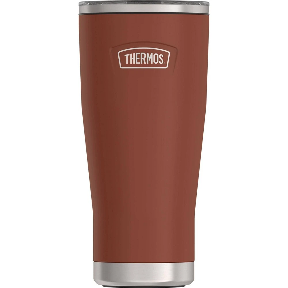 Cold Tumbler with Straw, Saddle Color, 24 oz.