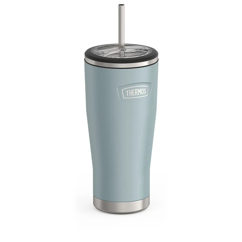 Cold Tumbler with Straw, Glacier Color, 24 oz.