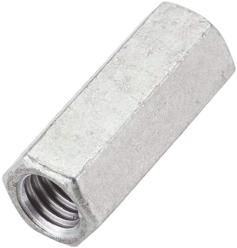 Threaded Rod Coupler, Galvanized, 1/2 In. -13