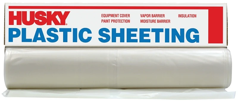 Clear Polyethylene Plastic Sheeting 20' X 50' 6 Mil Heavy Duty Cover