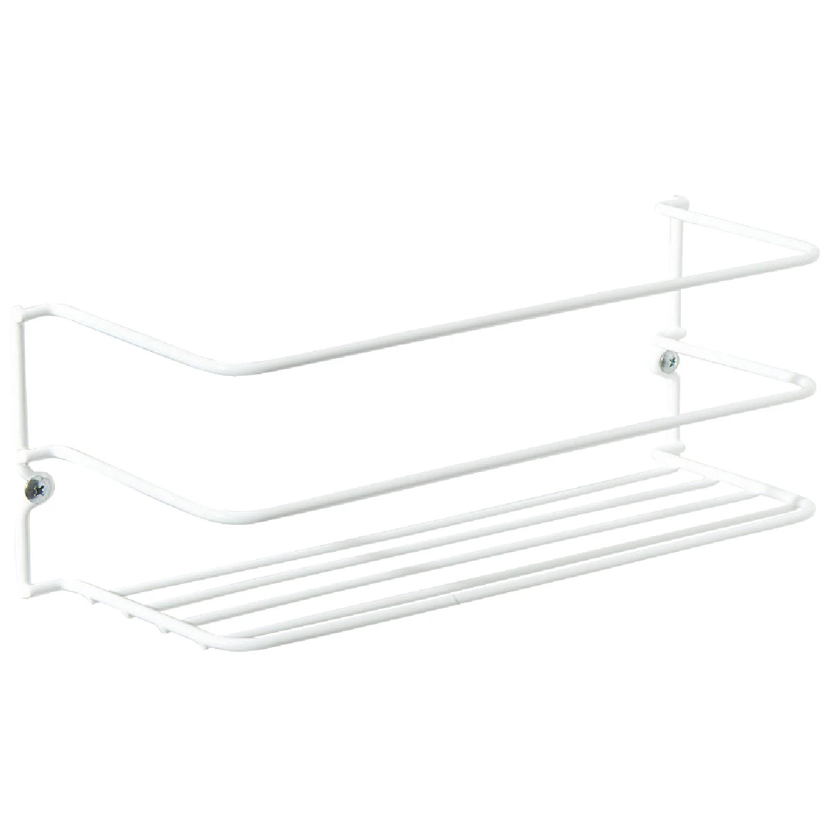 Large Cabinet Rack, White Steel, 4 x 11,88 In.