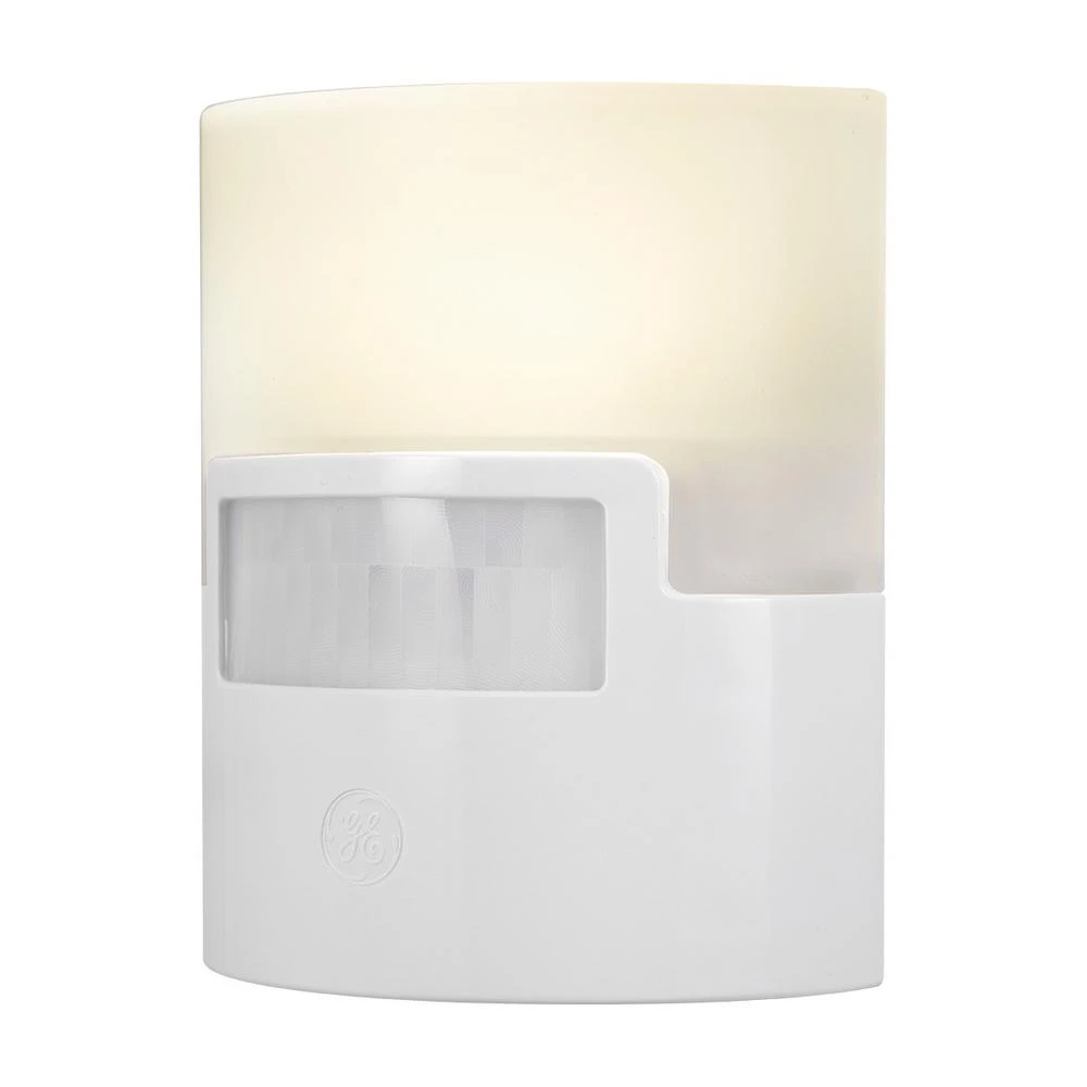 Ge White Led Night Light With Motion Sensor And Auto On/off Model 12201