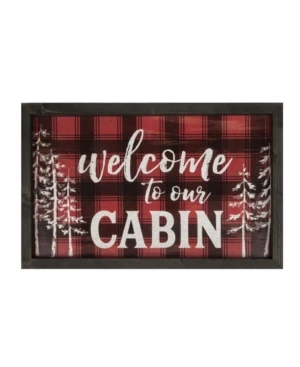 Welcome To Our Cabin Wall Art And Tabletop Display By P Graham Dunn