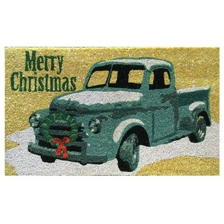 Merry Christmas Pickup Truck Doormat By Robert Allen Home And Garden
