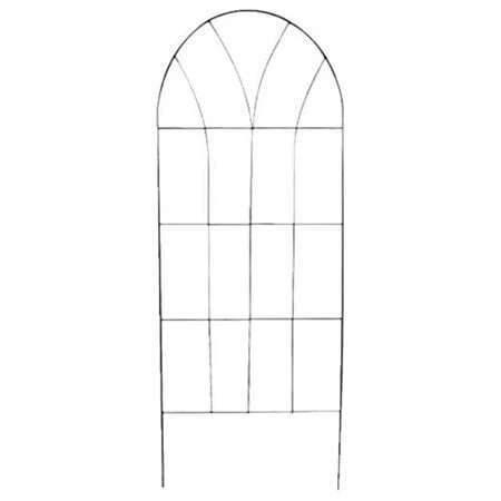 65" Bronze Cathedral Trellis For Garden Support And Decoration
