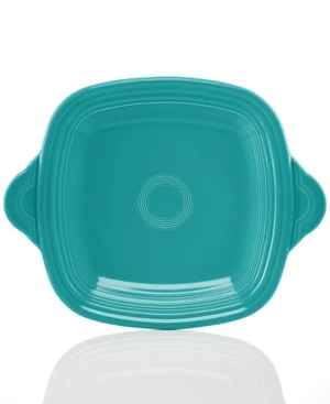 Square Handled Serving Tray In Turquoise - Stylish And Functional