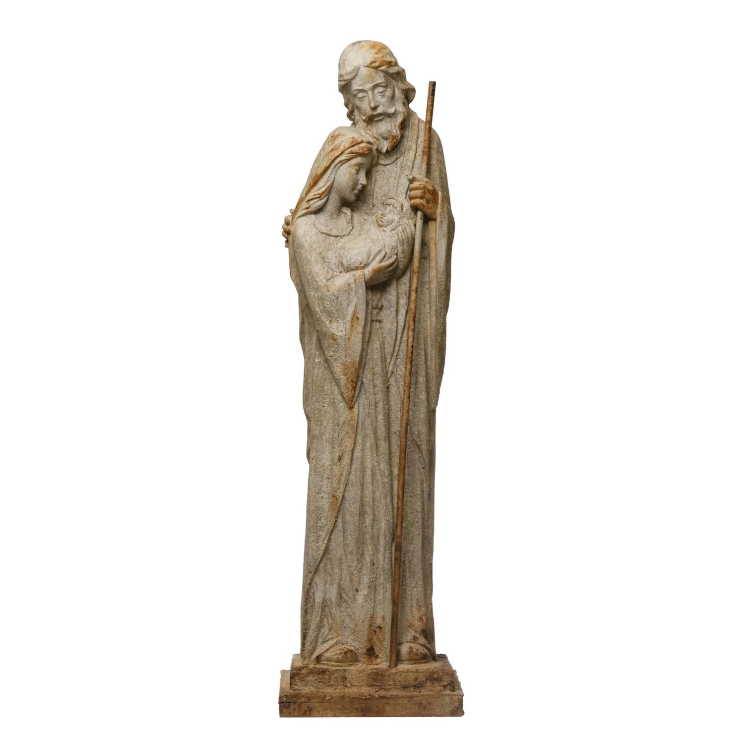 Garden Christmas Brown/white Holy Family Figurine 31.5 In. Indoor Decor