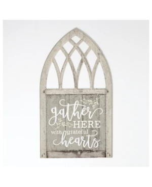 Gather Here With Grateful Hearts Wall Art - Individual Wood Decor