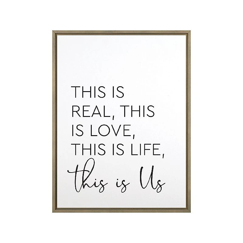 This Is Real Multicolor Wood Wall Art Decor By P Graham Dunn