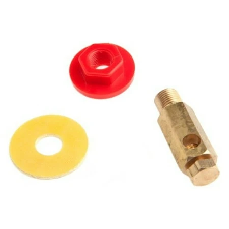 57511 Output Jack With Washer Brass Plug And Red Knob