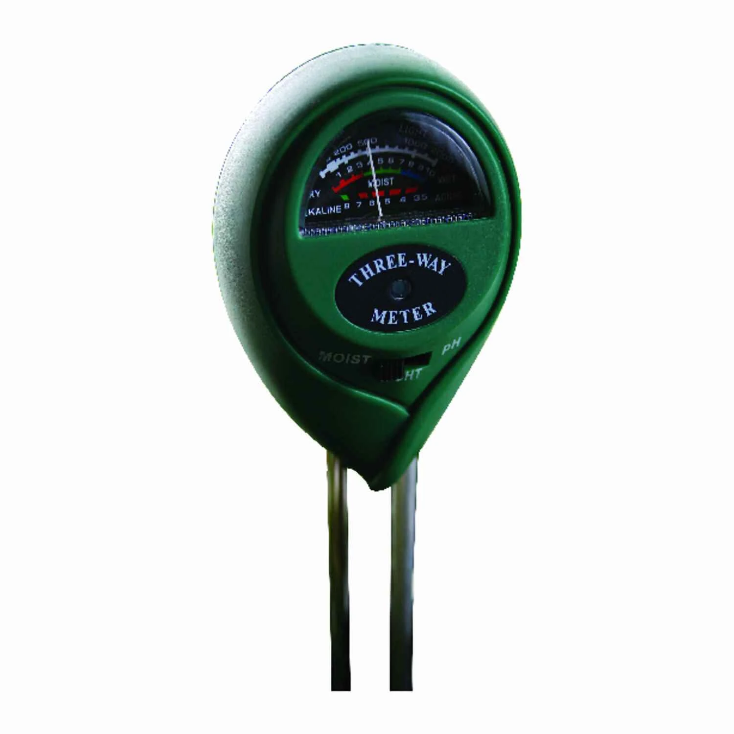 3-Way Moisture, Light & pH Level Meter