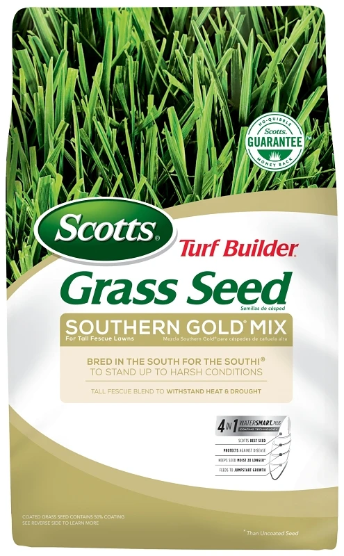Scotts Turf Builder Southern Gold Mix Grass Seed And Soil Improver 5.6 Lb For Lawns