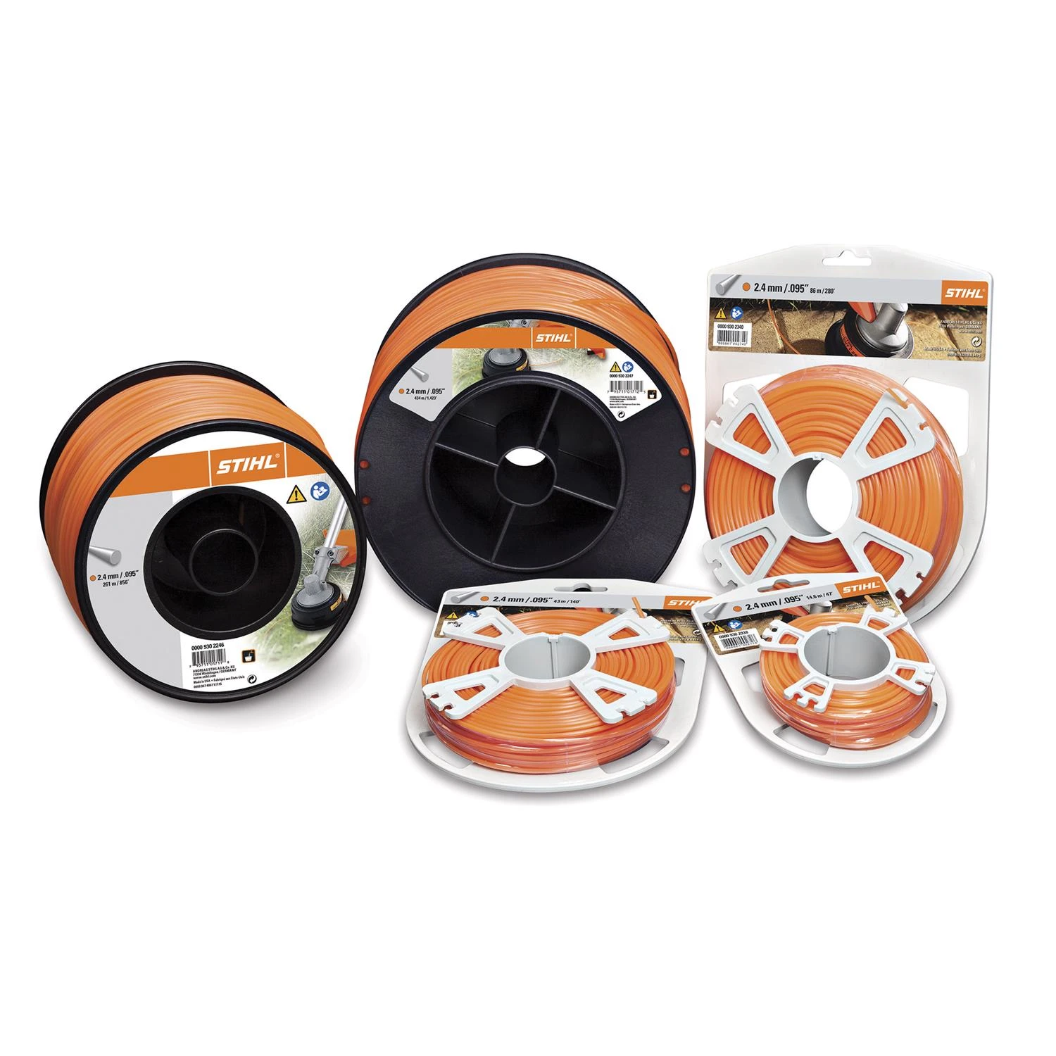 Pre-cut Round .130 In. D Trimmer Line For Heavy-duty Lawn Care