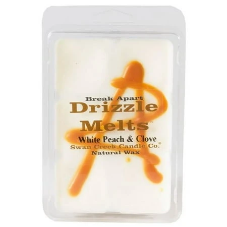 White Peach And Clove Scented Wax Melts - Aromatic Drizzle Melts