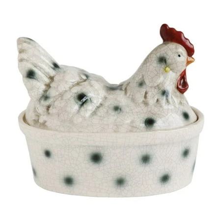 Stoneware Rooster Shaped Canister - 3r Studios & Creative Co-op Design