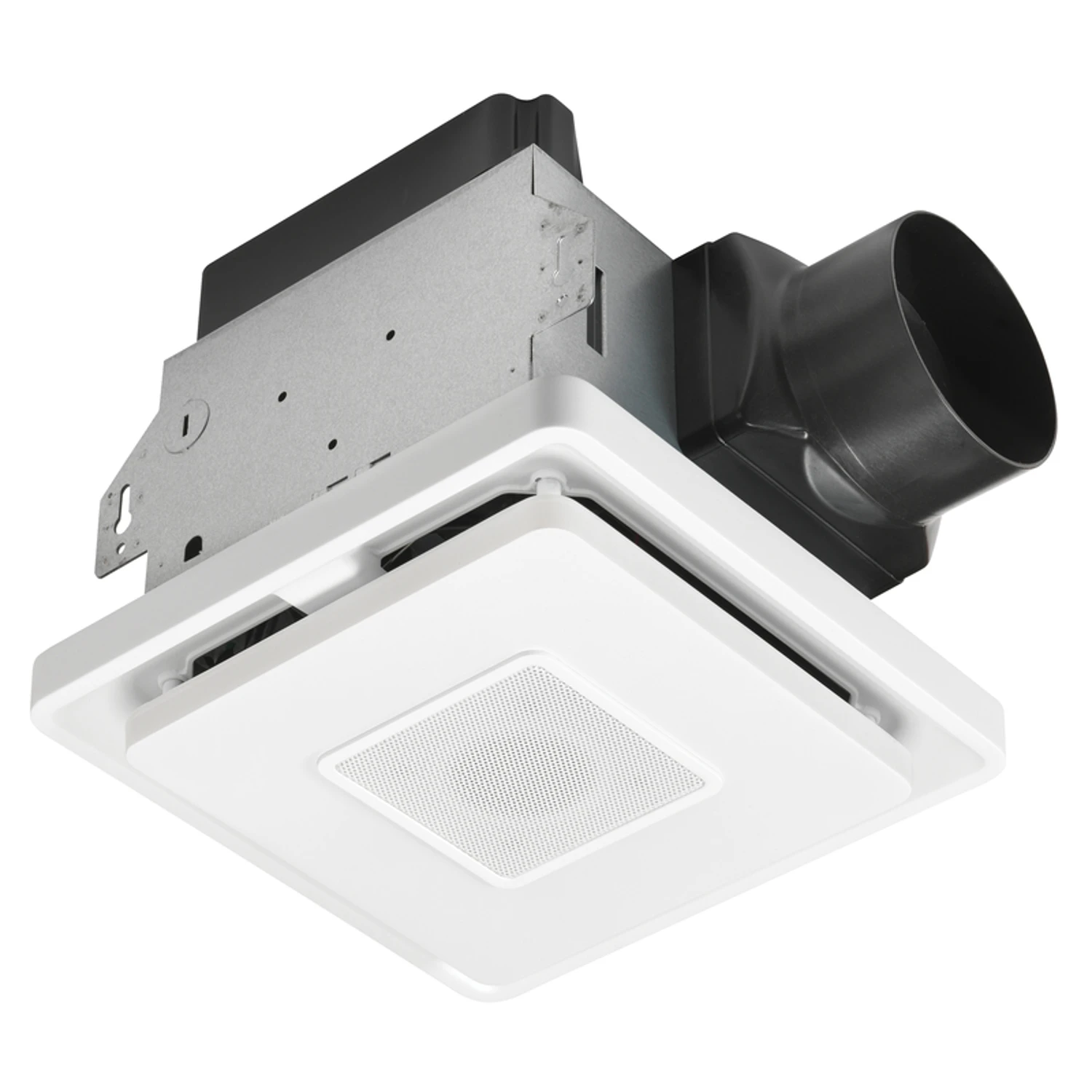 Bluetooth Speaker & Bathroom Fan with LED Light, 80 CFM