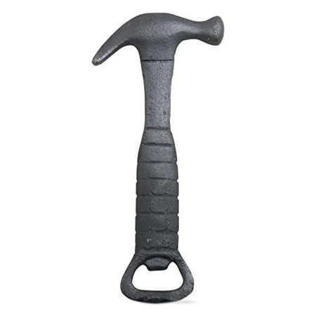 205273 Charcoal Cast Iron Hammer Bottle Opener, 6.3 X 3 Inches