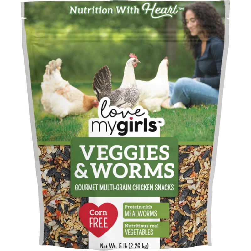 Veggies & Worms Gourmet Multi-Grain Chicken Snacks, 5 Lb.