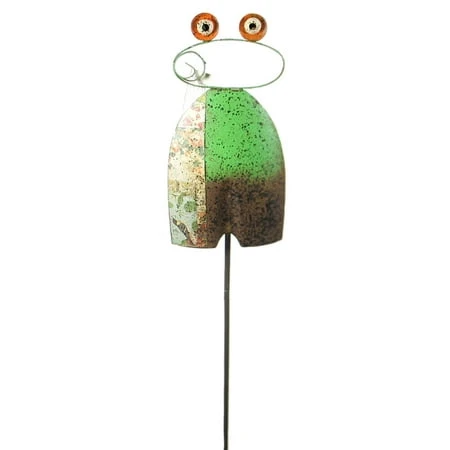 Diggity Stake Frog Metal Garden Accent 11943 For Outdoor Decor