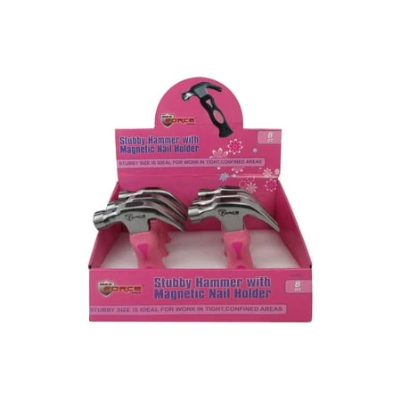 Pop Stubby Hammer 8oz Pink - Durable And Lightweight Tool For Precision Work