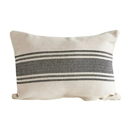 Cream Cotton Canvas Decorative Pillow - Stylish Home Decor Accent