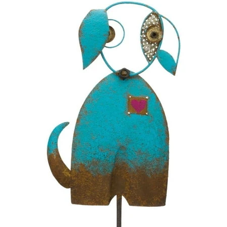11942 Blue Dog Garden Stake Lawn Decor For Outdoor Spaces