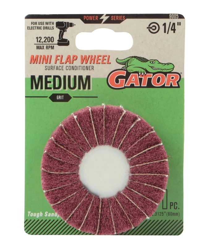 Drill Mount Paint & Rust Remover Mini Flap Wheel, Medium Grit