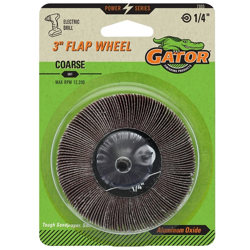 Paint & Rust Removing Flap Wheel, Course, 3 In.