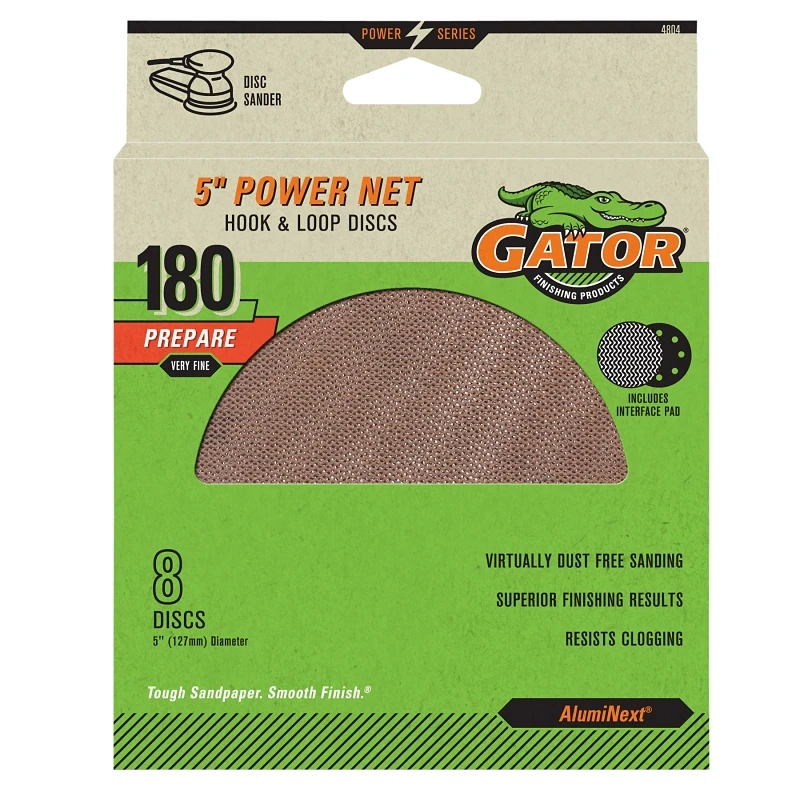 Mesh Sanding Discs, 180 Grit, 5 In., 8 Pk.