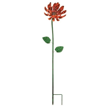 Rustic Flower Stake 46 Inch - Mum Design For Garden Decoration