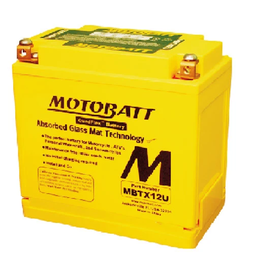 12-Volt Powersport Motorcycle Battery, 10 AH Capacity