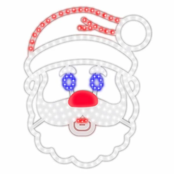 Singing/Talking Santa Christmas Decor, Eyes & Mouth Move,16 In.