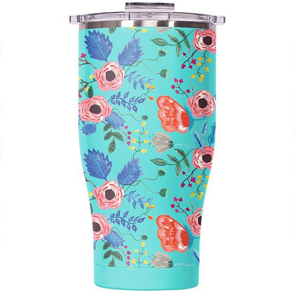 27 Ounce Lifestyle Chaser In Seafoam And Clear Meadows Design
