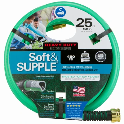 NeverKink Garden Hose, Heavy-Duty, 5/8 In. x 25 Ft.