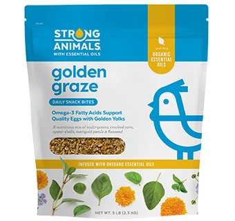 Golden Graze Poultry Daily Snack Treat with Oyster Shells, 5 Lbs.