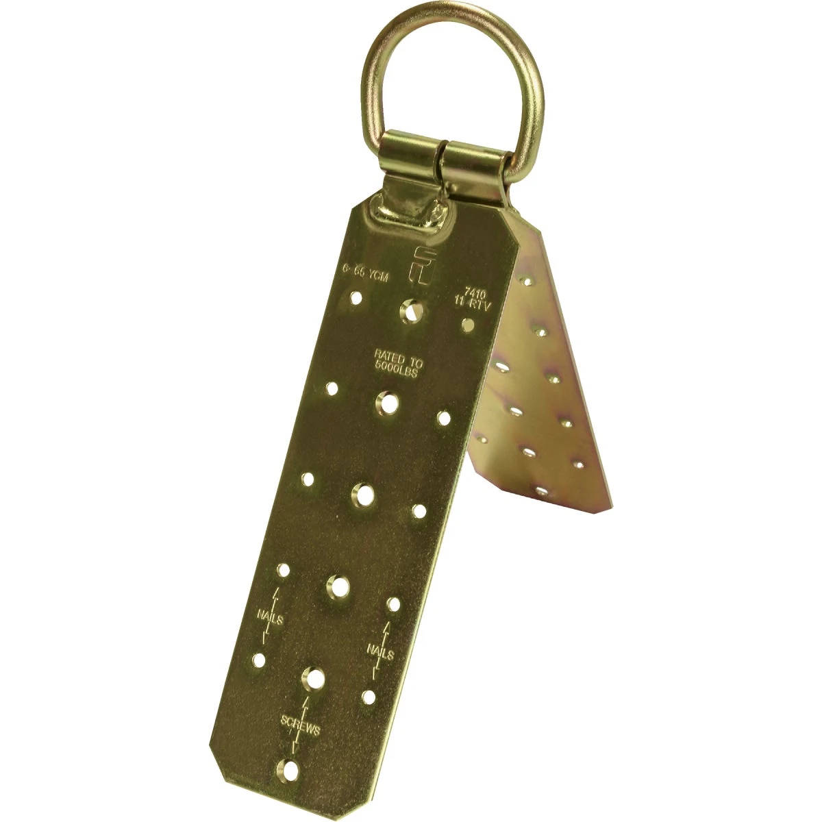 Reusable Heavy-gauge Steel Roof Anchor With Heavy-duty D-ring, Model A7410