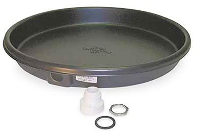Water Heater Pan, Plastic, 24 ID x 26 OD x 3 In.