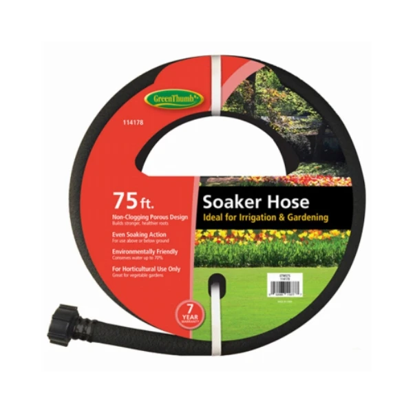 Rubber Soaker Hose, 75 Ft.